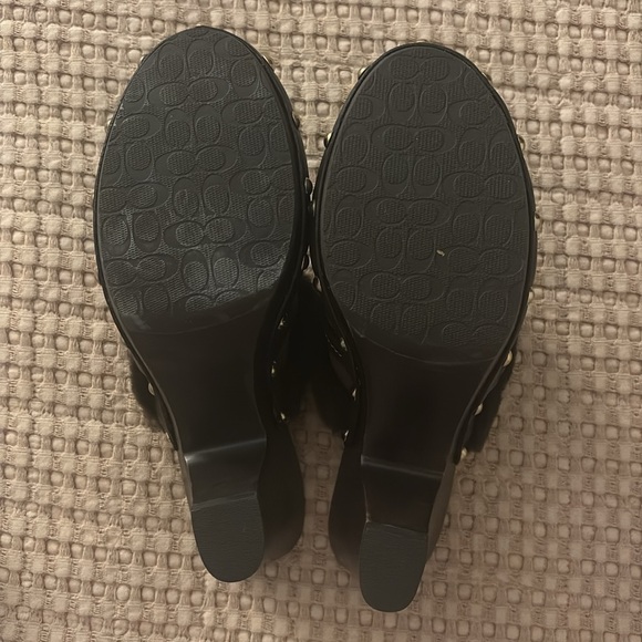 Lightly Worn Coach Clogs Size 8.5 - Picture 5 of 5